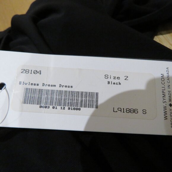 SYMPLI Sleeveless Dream Dress Black Bubble Hem Lantern Lagenlook Minimalist NWT - Picture 14 of 15